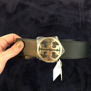 Tory Burch Black/brown reversible belt